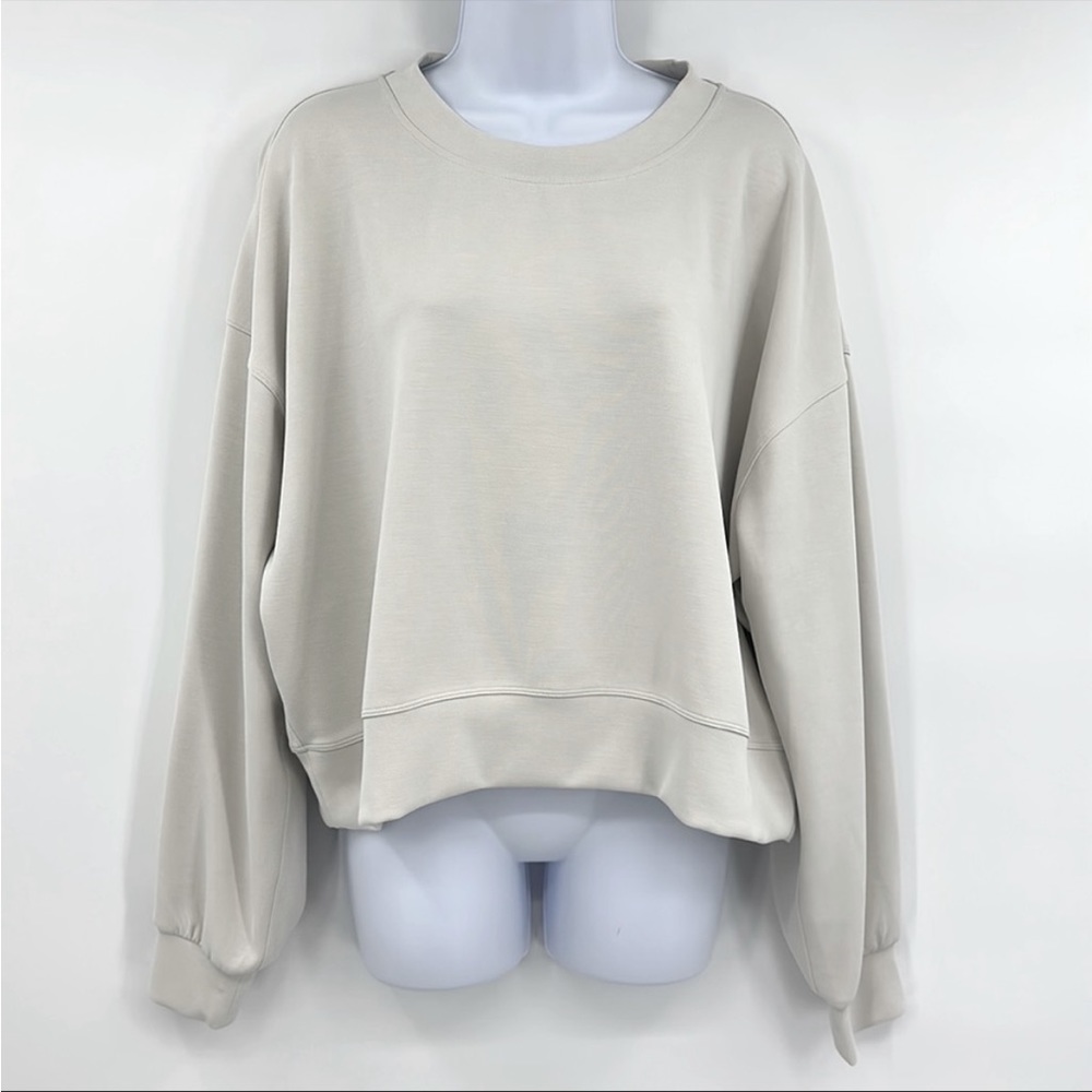Lululemon Perfectly Oversized Softstreme Crew Sweatshirt 8 Beige NWT